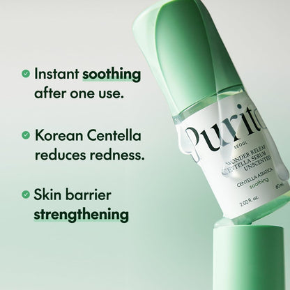 PURITO Centella Unscented Serum, Korean Centella, for All Skin Types 60ml - Beauty Storeology