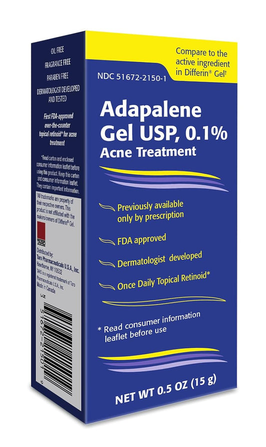 Taro Adapalene 0.1% Acne Treatment Gel - Paraben Free (0.5oz) - Beauty Storeology