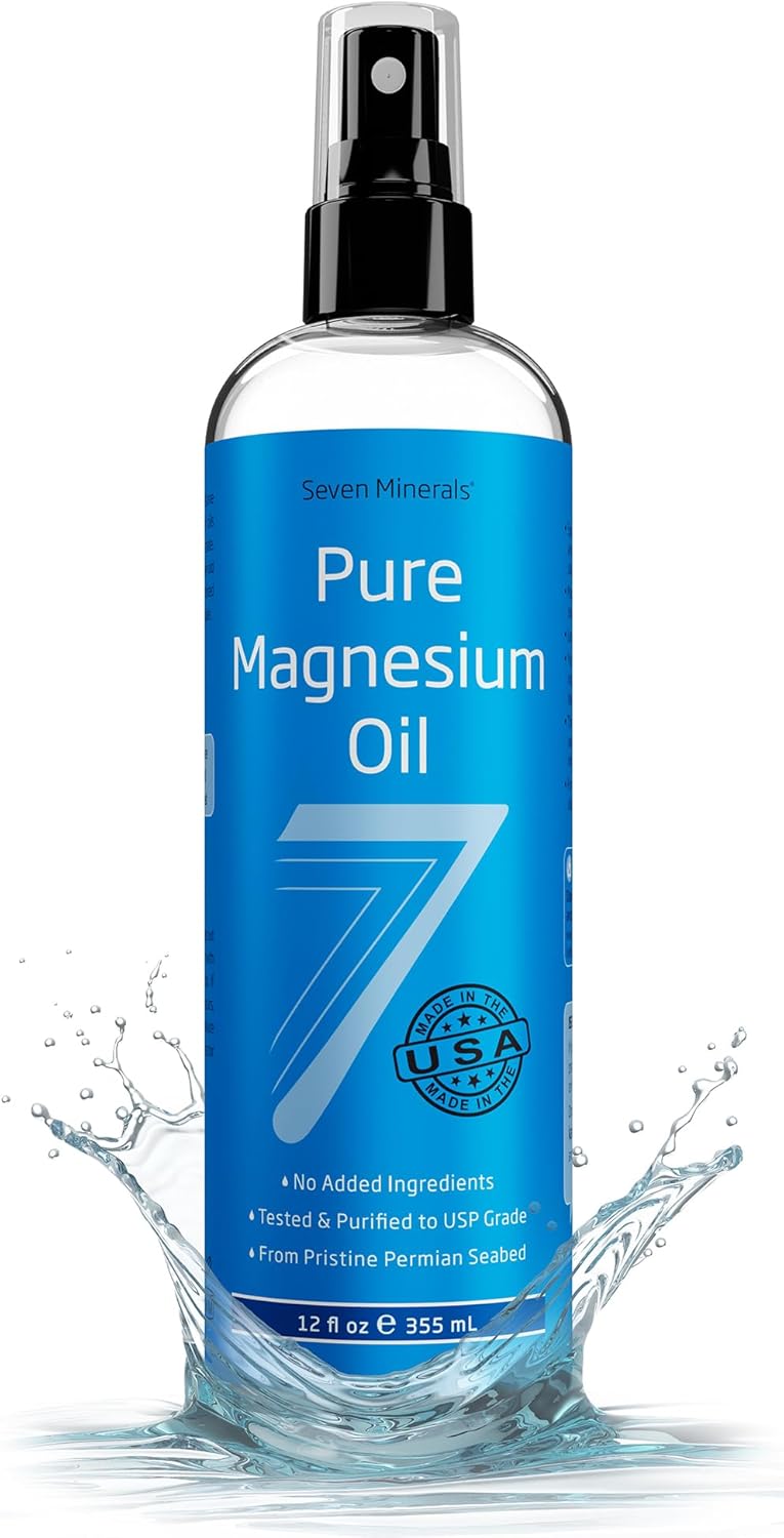 Seven Minerals, Pure Magnesium Oil Spray - Big 12 oz  Trace Minerals