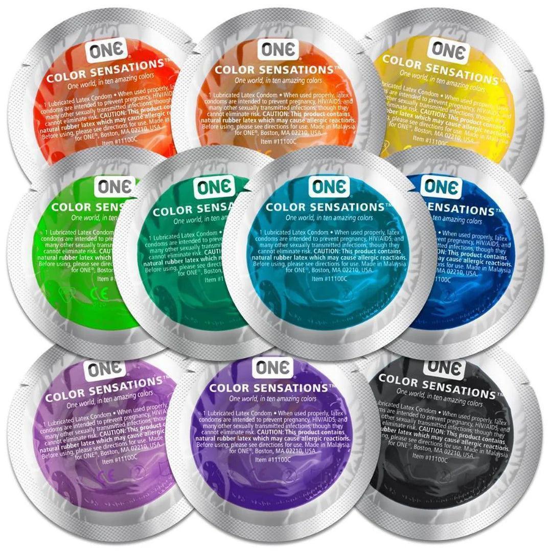 ONE Condoms Color Sensations Bulk Pack 25 - Beauty Storeology