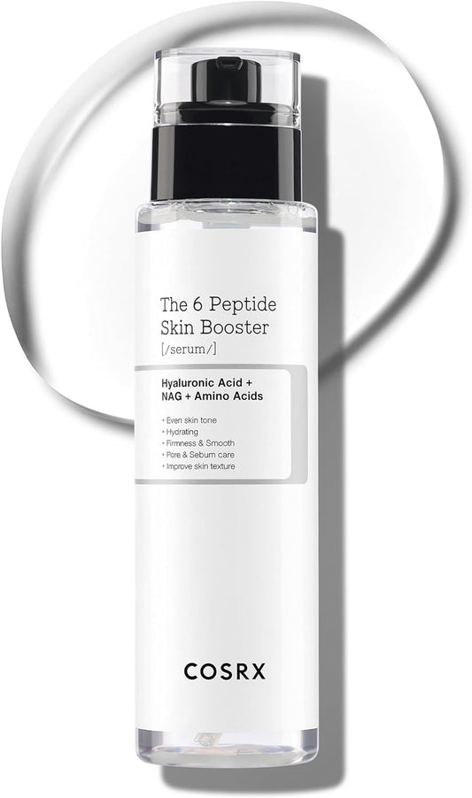 COSRX 6X Peptide Collagen Booster Toner Serum 150mL/5.07 Fl.Oz, Skin Renewal Boosting Facial Essence, Niacinamide & Hyaluronic Acid for All Skin Types, Korean Skincare, Paraben Free - Beauty Store