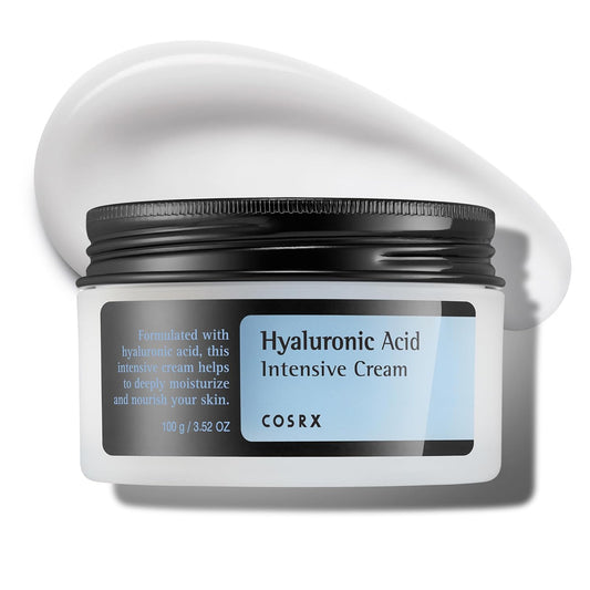 COSRX Hyaluronic Acid Moisturizing Cream, Long-lasting Hydration, Rich Moisturizer for Sensitive Skin 3.52 oz / 100g, Korean Skin Care, Animal Testing Free, Parabens Free - Beauty Store