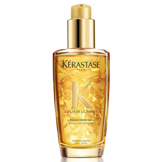 KERASTASE Elixir Ultime L'Huile Original Hair Oil | Hydrating Oil Serum to Smooth Frizz and Add Shine | Nourishes With Argan Oil, Camellia Oil & Marula Oil | For All Hair Types - Beauty Store