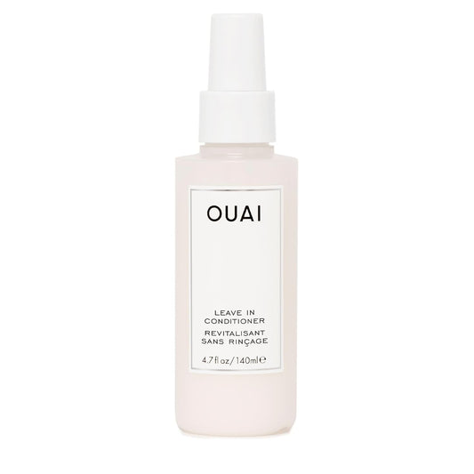 OUAI Leave In Conditioner & Heat Protectant Spray - Prime Hair for Style, Smooth Flyaways, Add Shine and Use as Detangling Spray - No Parabens, Sulfates or Phthalates (4.7 oz) - Beauty Store
