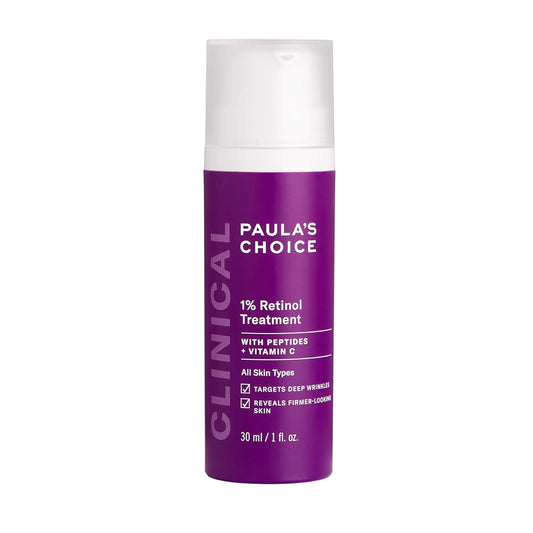 Paula's Choice CLINICAL 1% Retinol Treatment Cream with Peptides, Vitamin C & Licorice Extract, Anti-Aging & Wrinkles, 1 Ounce - Beauty Store